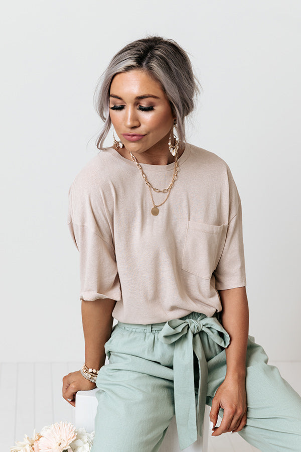Popular Opinion Shift Tee In Birch