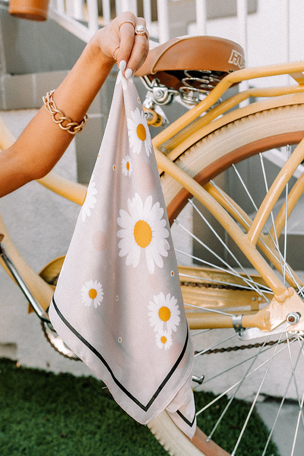 Daisy Fields Hair Scarf in Champagne