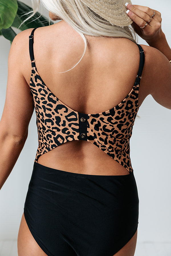 Vacay Honey Leopard One Piece Swimsuit
