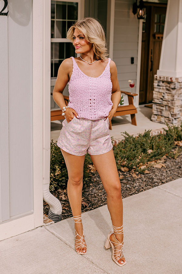 Metropolis Knit Tank In Violet