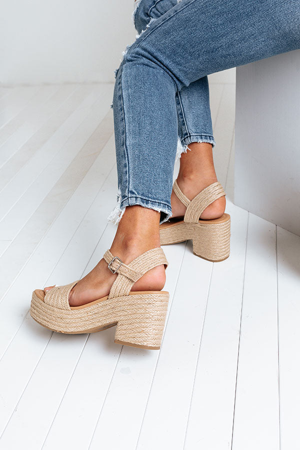 The Eress Jute Heel In Natural