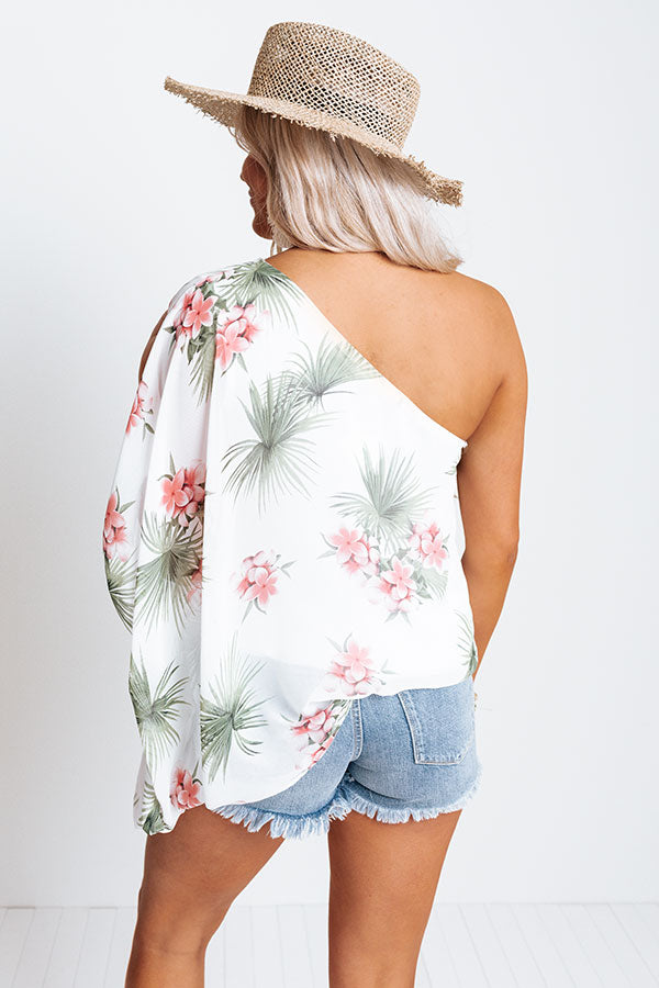 Postcard From Palm Springs Top In White