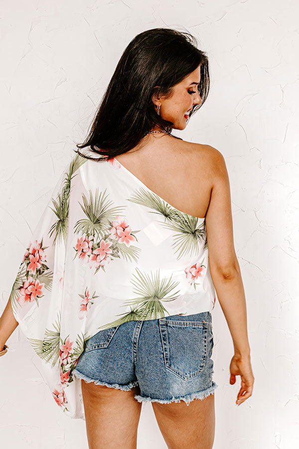 Postcard From Palm Springs Top In White