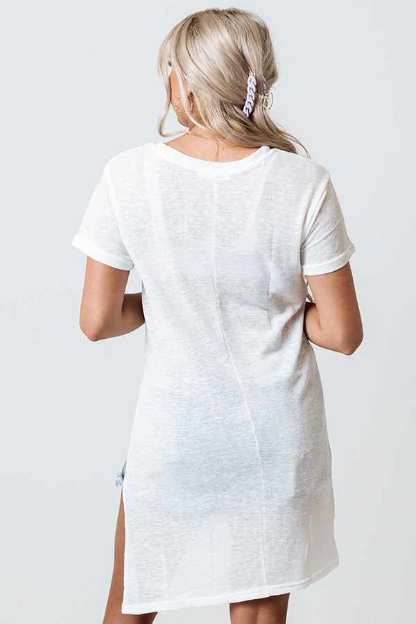 Baja Surf Knit Tunic In White