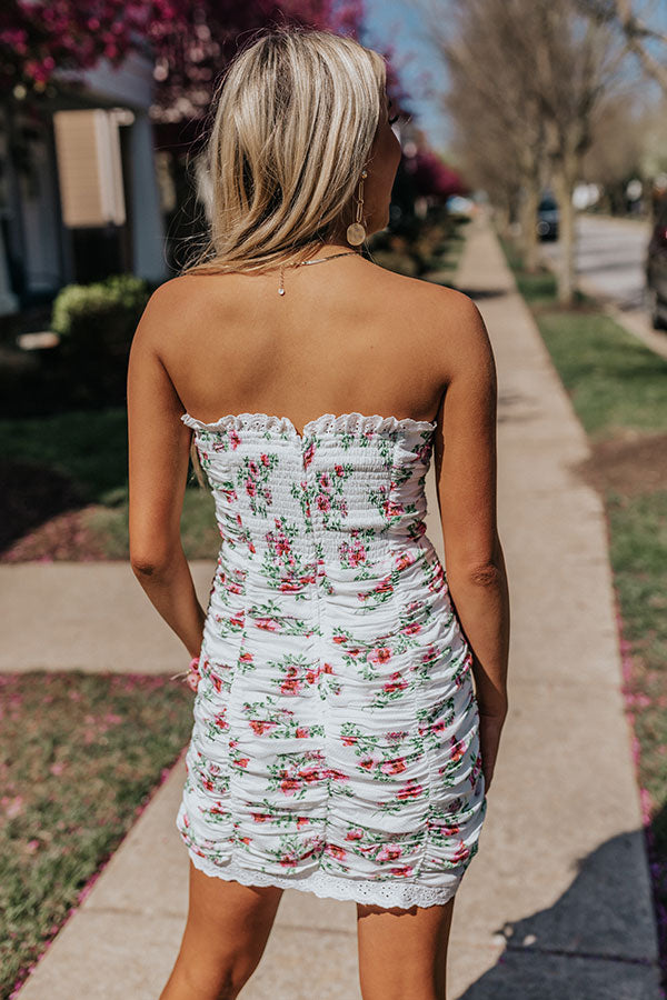 Sippin' In Seychelles Ruched Dress