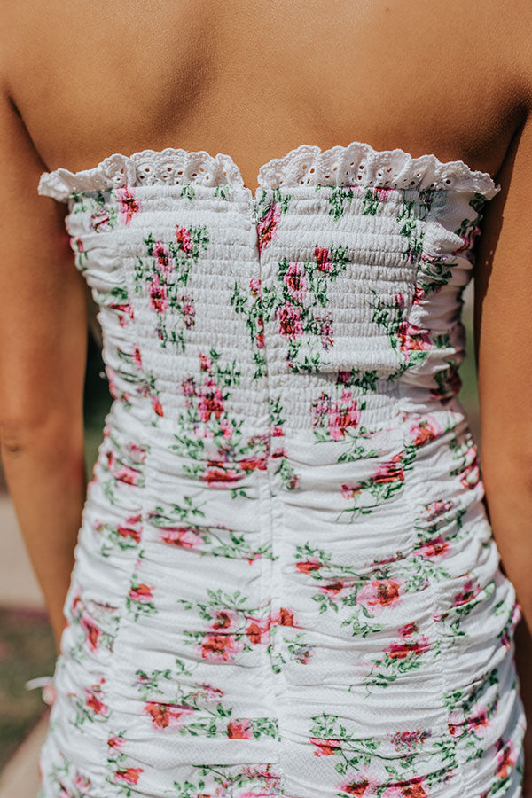 Sippin' In Seychelles Ruched Dress