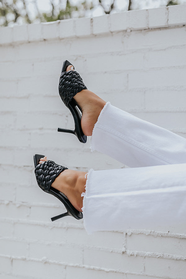 The Gwennie Braided Heel In Black