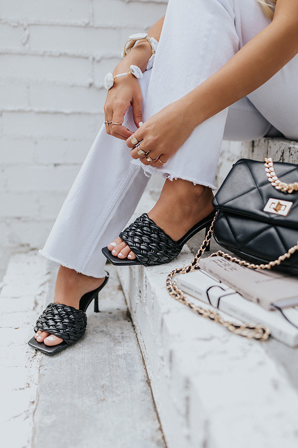 The Gwennie Braided Heel In Black