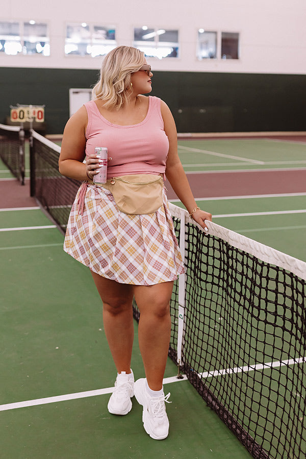 Star Sign Top In Pink Curves