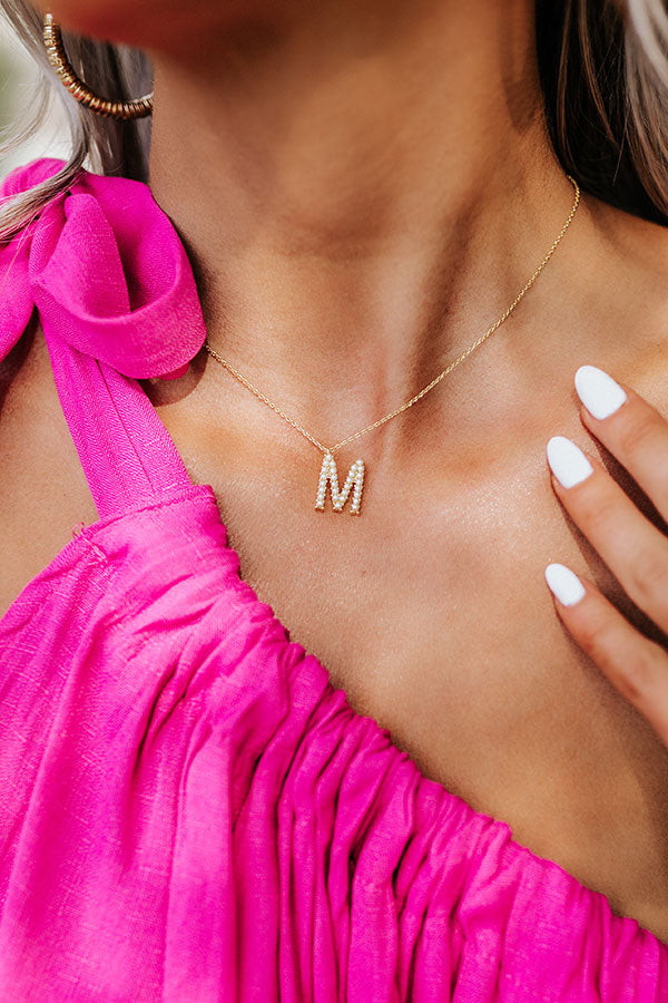 Kind Courtesy Initial Necklace