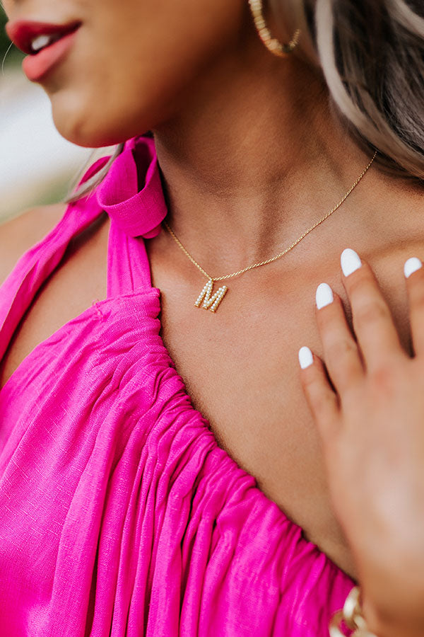 Kind Courtesy Initial Necklace