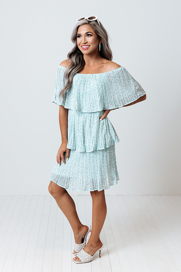 Marco Island Tiered Dress In Island Paradise