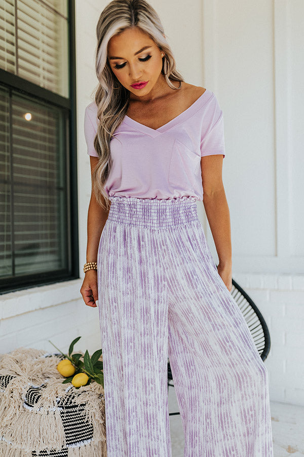 Malibu Cruise Stripe Pants In Purple