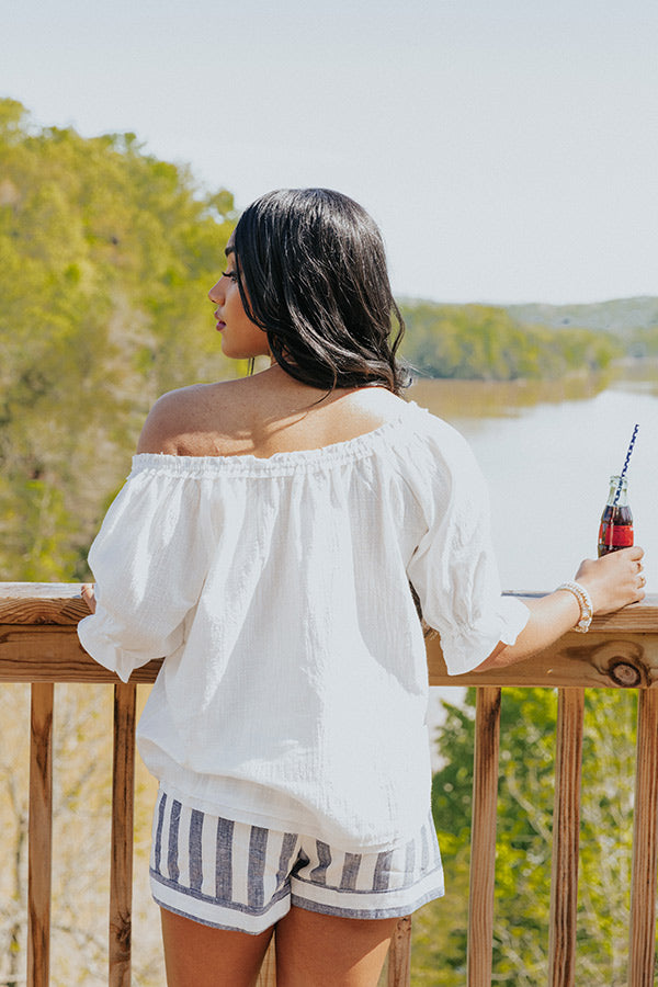 Sangria Cruise Shift Top