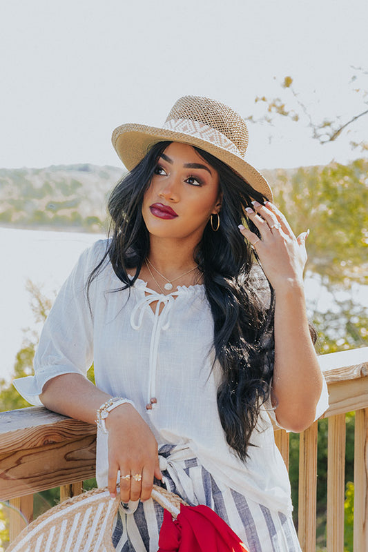 Sangria Cruise Shift Top