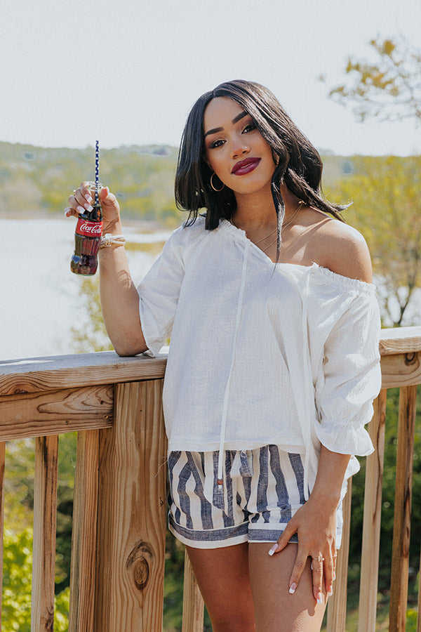 Sangria Cruise Shift Top