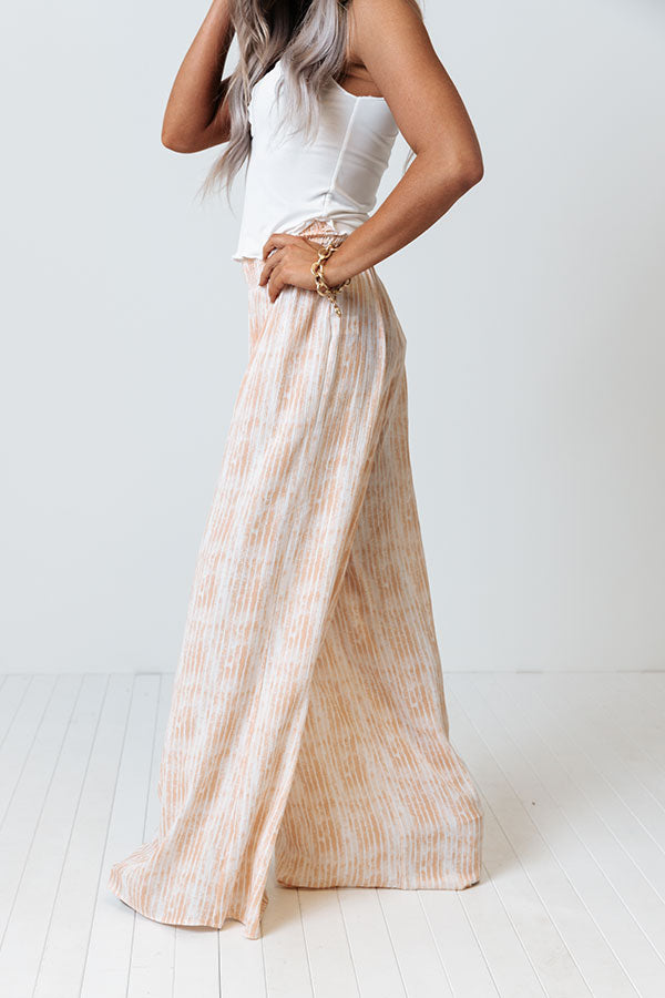 Malibu Cruise Stripe Pants In Peach