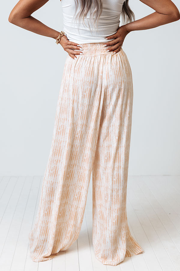 Malibu Cruise Stripe Pants In Peach