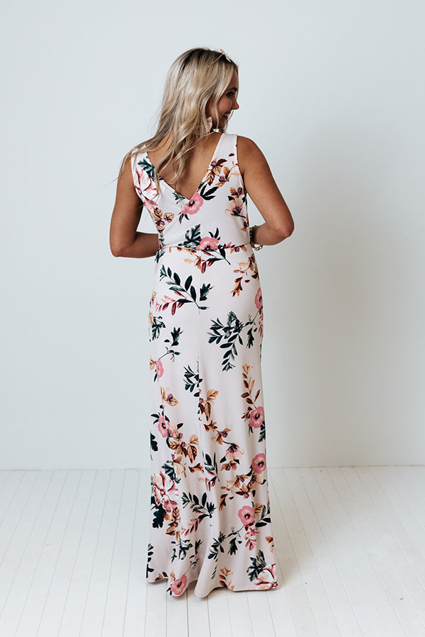 Tulum Travels Floral Maxi