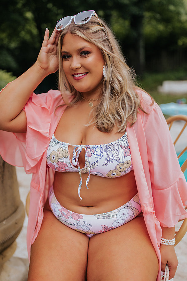 Siren Bikini Bottoms in Vintage Bloom Curves