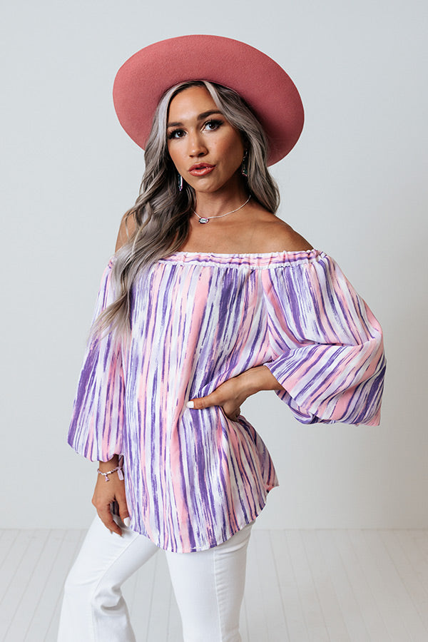 First Class Treatment Shift Top in Lavender