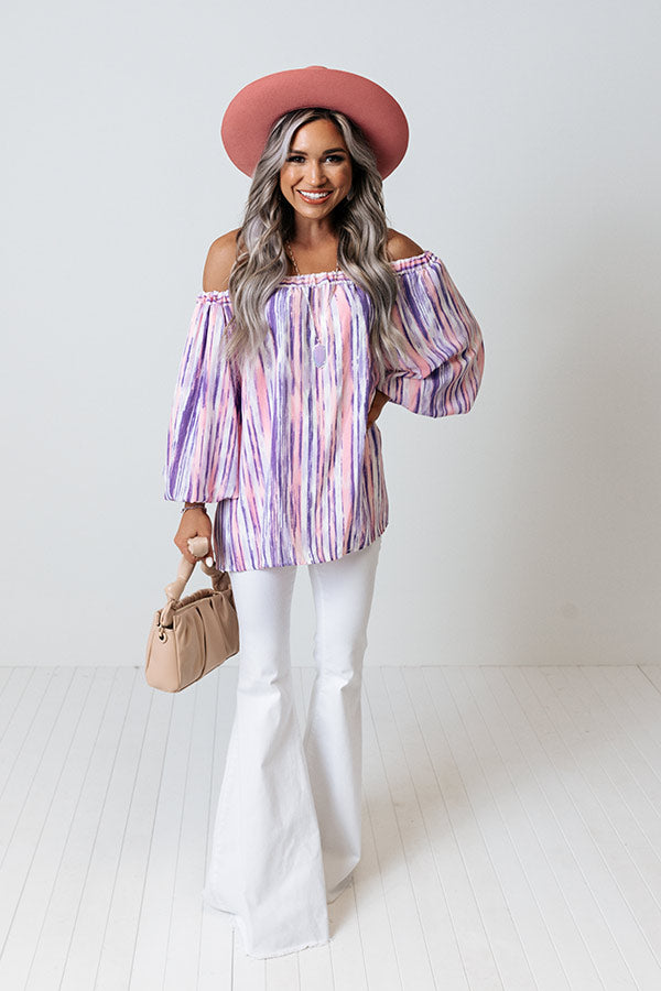First Class Treatment Shift Top in Lavender