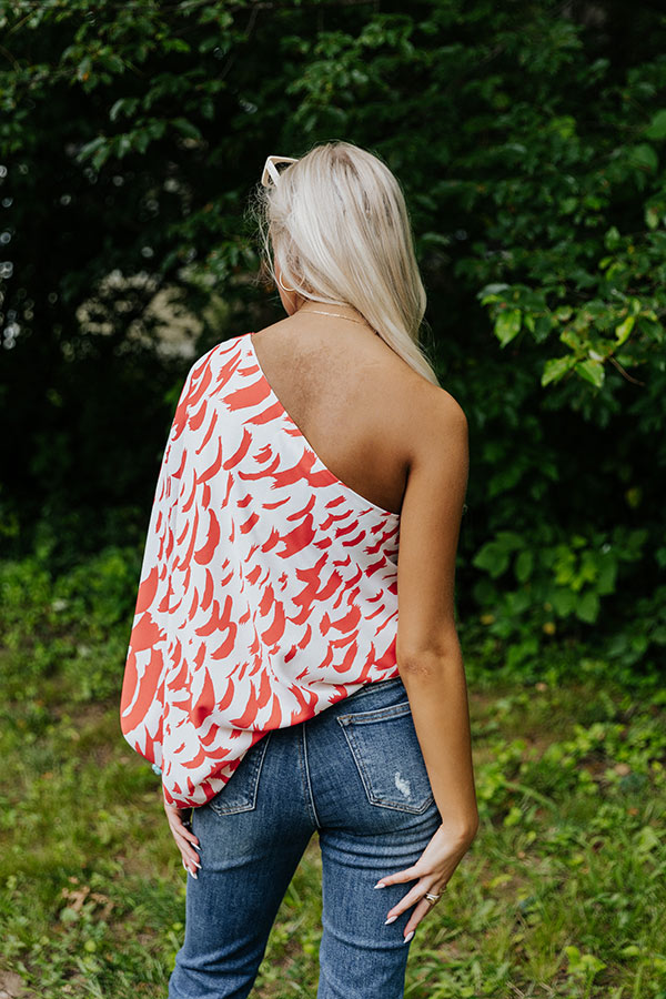 Curacao Cutie Shift Top In Scarlet