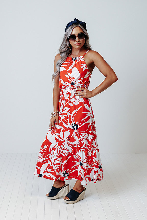 Tropics For Two Floral Midi