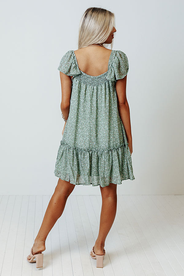 Parade Pretty Shift Dress In Sage