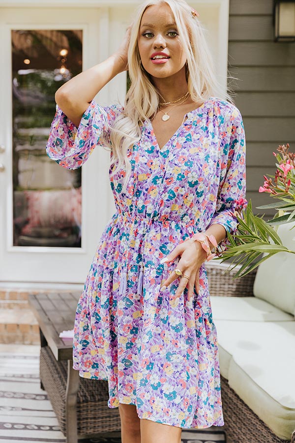 Cover Me In Florals Dress