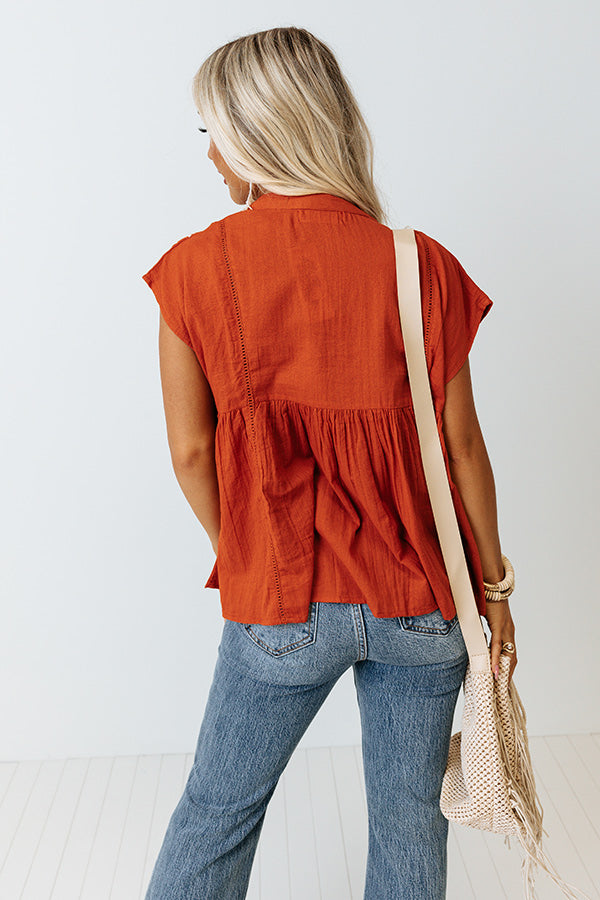 Bali Awaits Embroidered Top