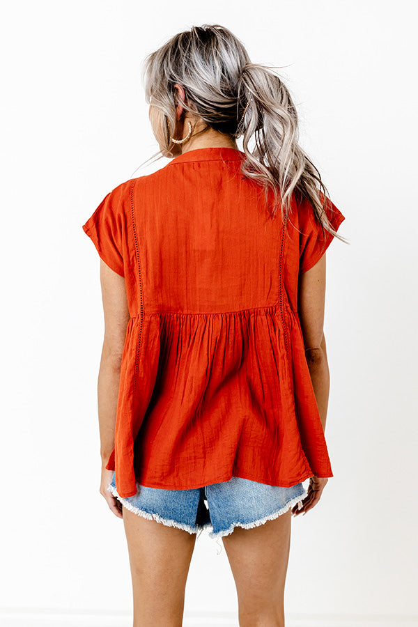 Bali Awaits Embroidered Top