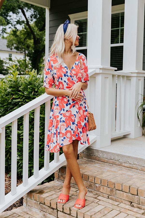 Hopeful Love Floral Wrap Dress