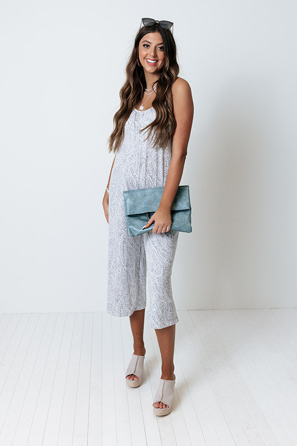 Kind And Casual Jumpsuit In Grey