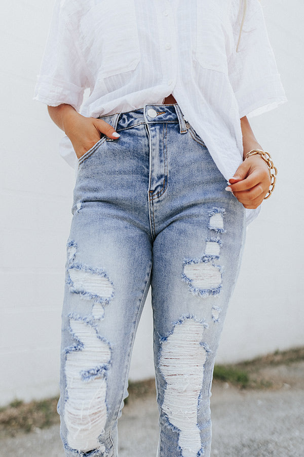 Risen The Penn High Waist Distressed Jean