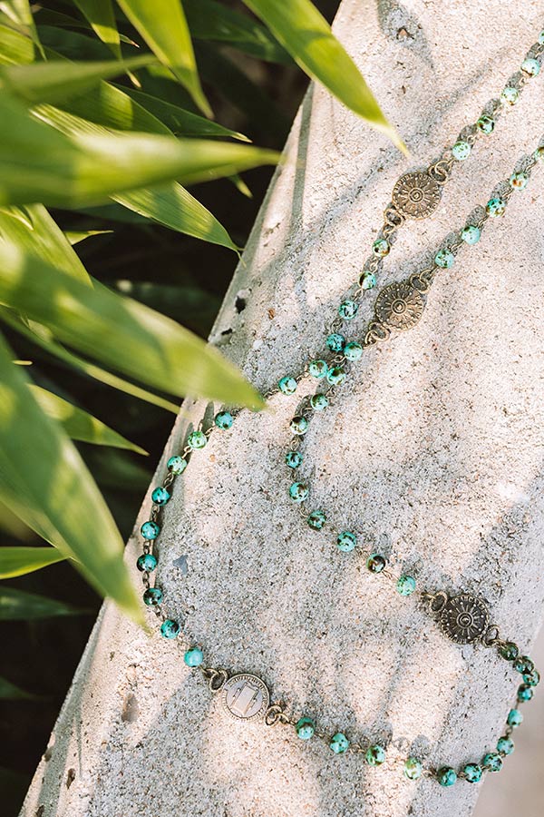 Vinyl Records Semi Precious Necklace