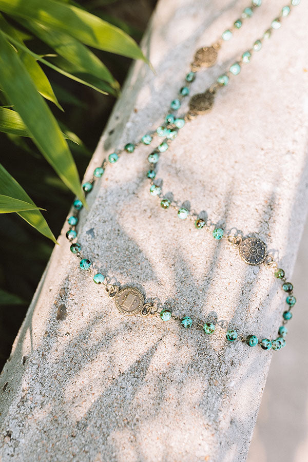 Vinyl Records Semi Precious Necklace