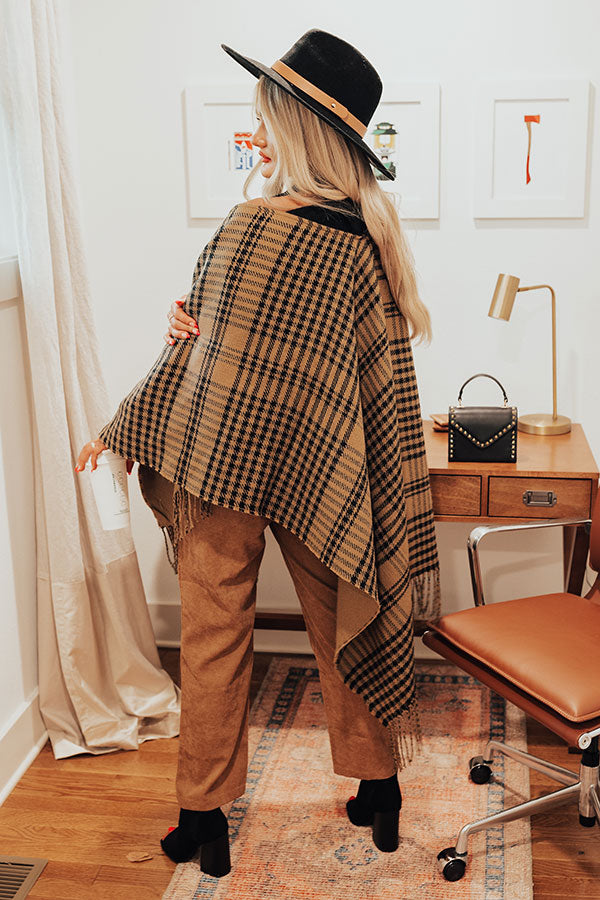 Park City Slopes Poncho In Khaki