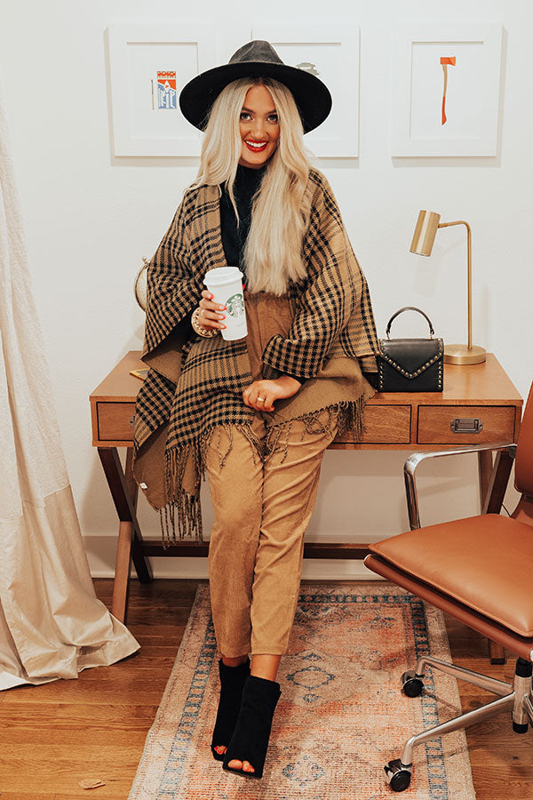 Park City Slopes Poncho In Khaki