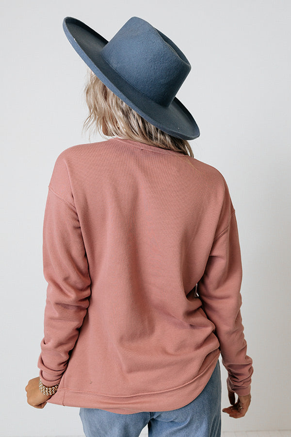 Spice Spice Baby Graphic Sweatshirt in Blush