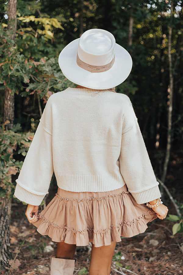 Quaint Cottage Sweater In Ivory