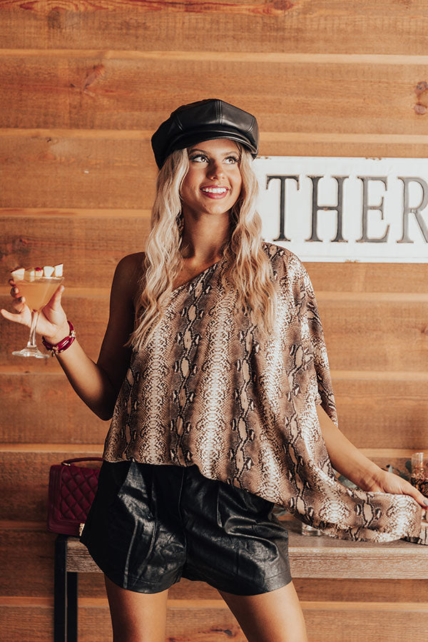 Letter Of Love Snake Print Top