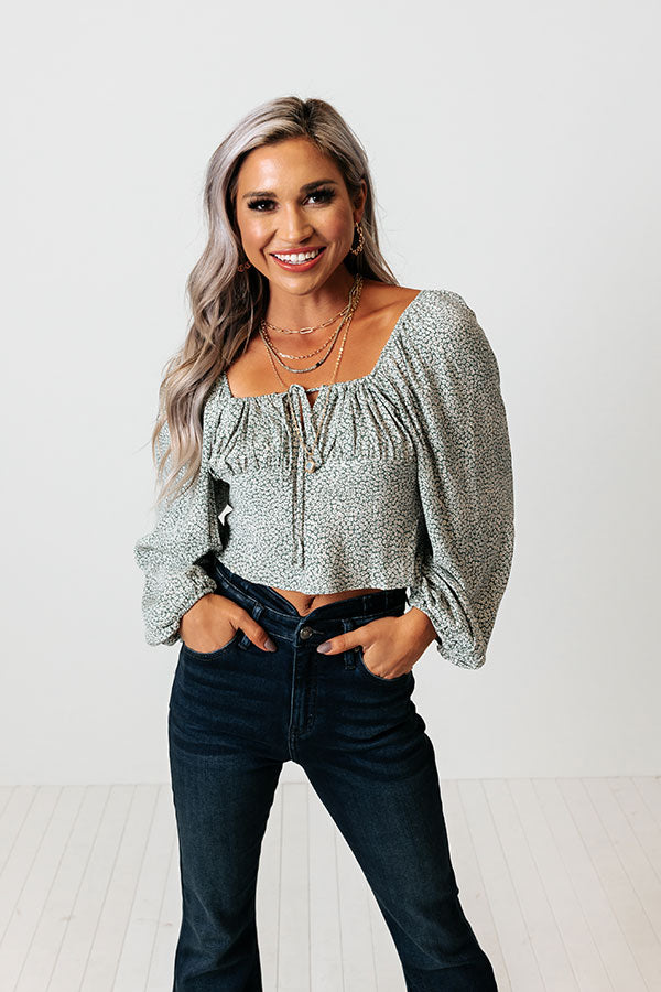 Lost In Loveliness Crop Top