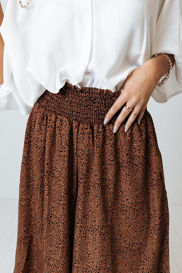Good Dream Leopard Pants In Cinnamon
