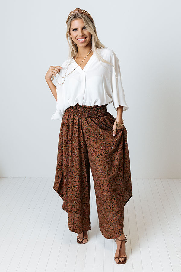 Good Dream Leopard Pants In Cinnamon