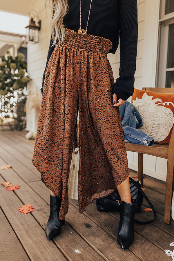 Good Dream Leopard Pants In Cinnamon