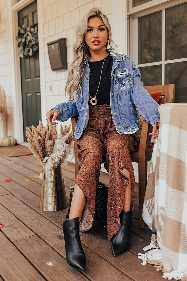 Good Dream Leopard Pants In Cinnamon