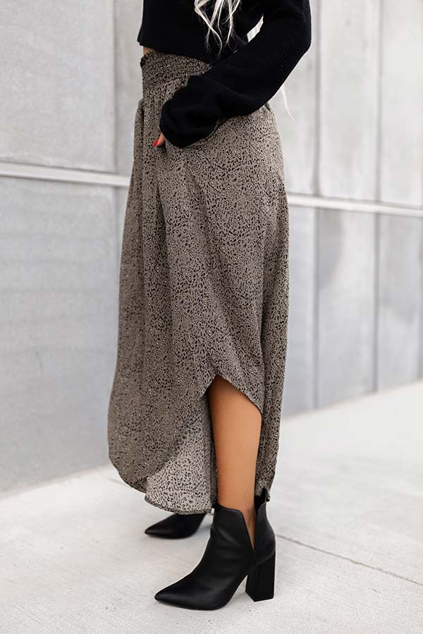 Good Dream Leopard Pants In Army Green