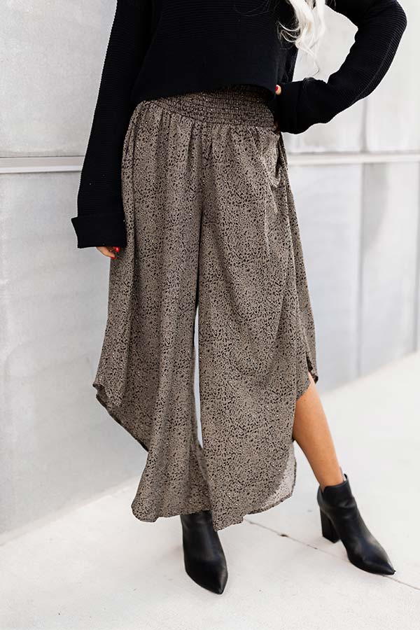 Good Dream Leopard Pants In Army Green