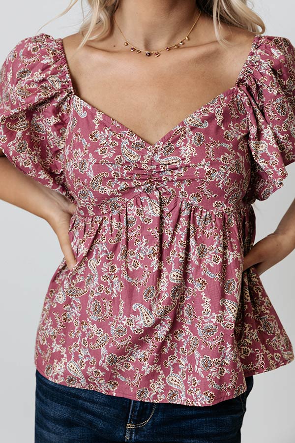 Making Sunny Moves Babydoll Top